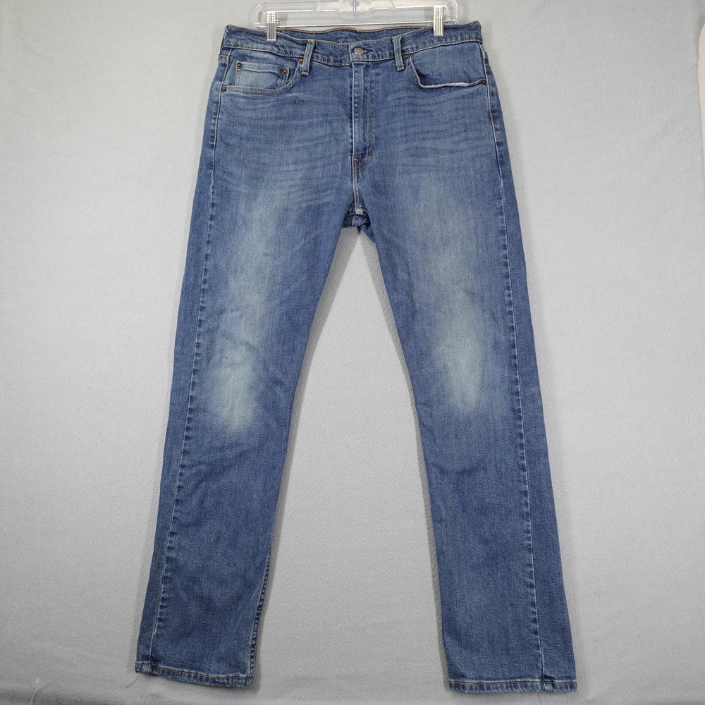 Levi's 513 Jeans Mens 36x32 Blue Slim Straight Fit Denim Casual Pants